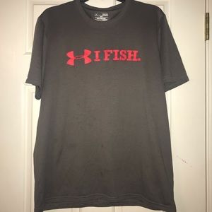 Under Armour fish athletic shirt